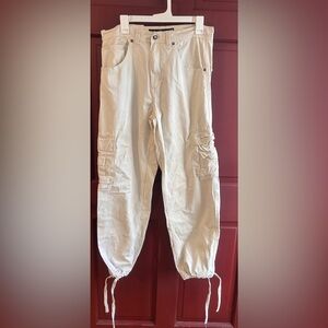 Starbury by Stephon Maybury loose fit cream cargo pants Sz 30